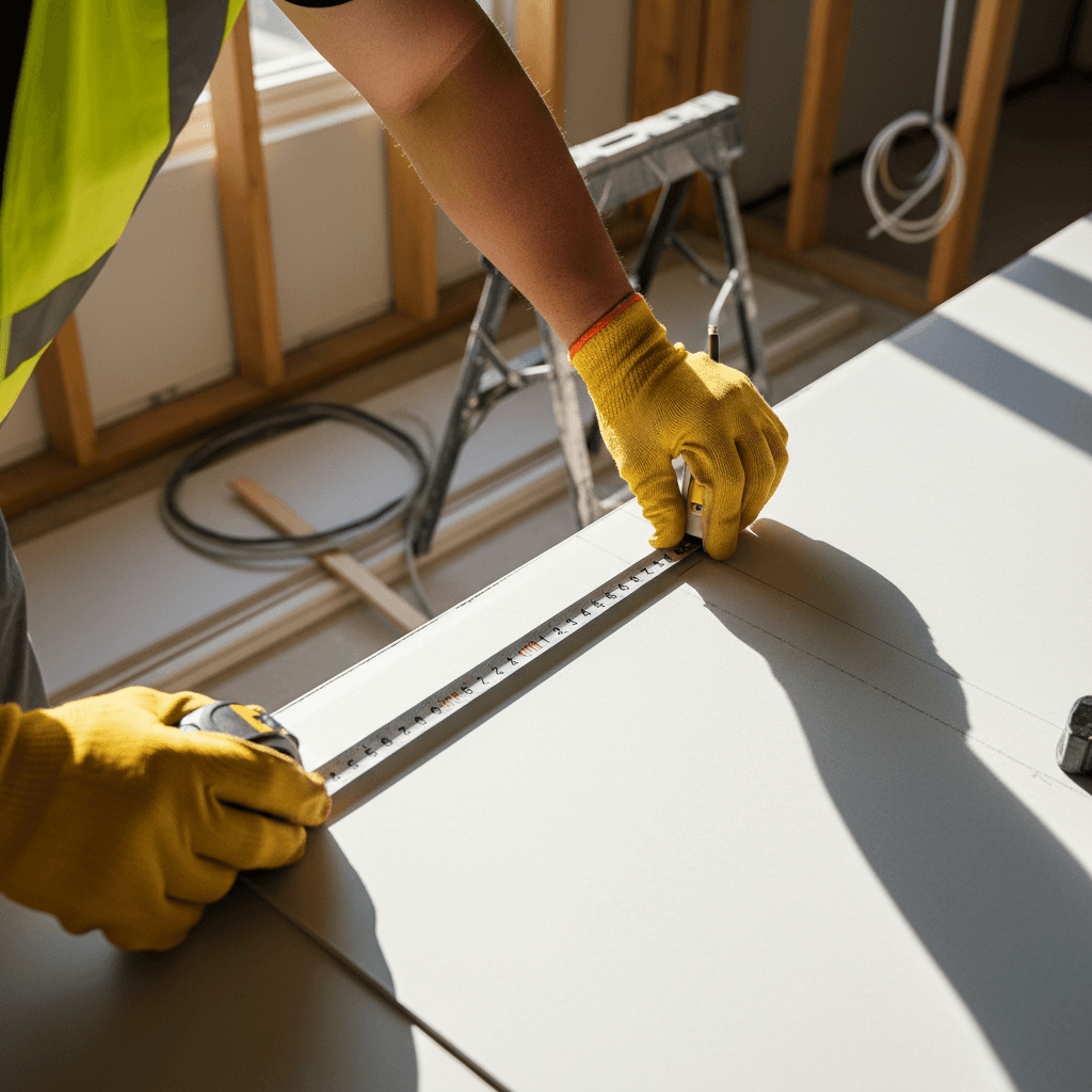 Construction professional planning apartment renovation project
